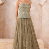 Ishra Gota Patti Skirt Set