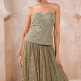 Ishra Gota Patti Skirt Set