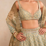 Anita Dongre Noora Lehenga Set Blue