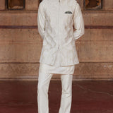 Palaksh Hand-embroidered Silk Nehru Jacket