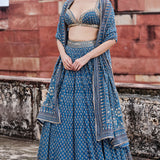 Abjini Lehenga Set