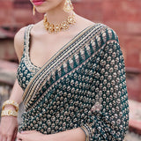 Abjini Printed Georgette Saree