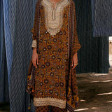 Kasano Ajrakh Hand-block Printed Silk Suit Set