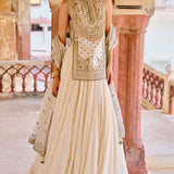 Mirai Gota Patti Mul Lehenga Set