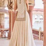 Mirai Gota Patti Mul Lehenga Set