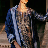 Samahita Benarasi Silk Suit Set - Blue