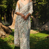 Sequoia Embroidered Silk Saree - Ivory