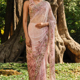 Esmarie Embroidered Saree - Blush