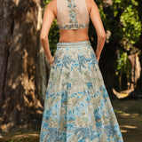 Riverine Resham Silk Skirt Set