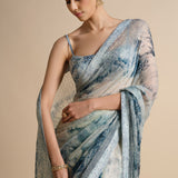 Morava Sequin Chiffon Saree