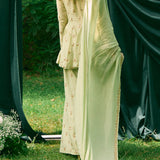 Sage Green A-Line Short Kurti Set
