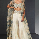 Champagne Blue Cape Set