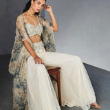 Champagne Blue Cape Set