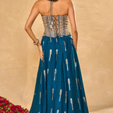 Blue Amal Lehenga