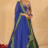 Blue Naina Lehenga
