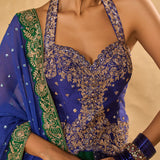 Blue Naina Lehenga