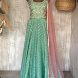 Aqua Skirt Set