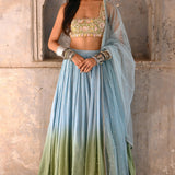 MONET Ombre Lehenga Set