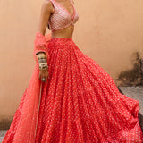 Orange Bandhani Set