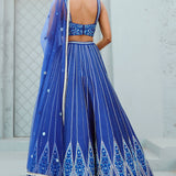 Sunflower Blue Lehenga