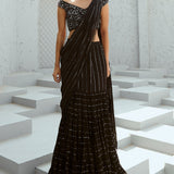 Sky Pre Draped Saree