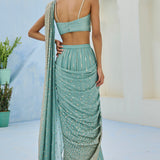 Sufi Pre Drape Saree
