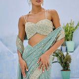 Sufi Pre Drape Saree