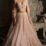 Champagne Sequin Lehenga Set