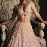 Champagne Sequin Lehenga Set