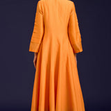 Orange Anarkali Set