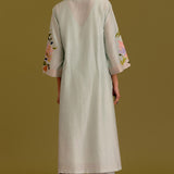 Powder Blue Hand-Painted Kurta Set