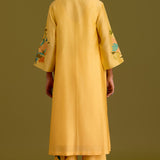 Yellow Hand-Painted Kurta Set