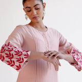 Blush Chanderi Kurta Set