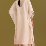 Ivory Hand-painted Kaftan Set