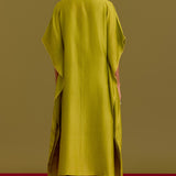 Green Hand-painted Kaftan Set