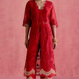 Ada Red Jacket Set