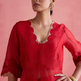 Ada Red Jacket Set