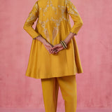 Nargis Mustard Dhoti Set