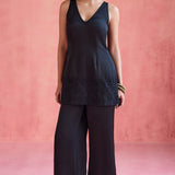 Shireen Black Jacket Set