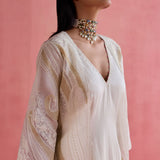 Shireen Ivory Jacket Set