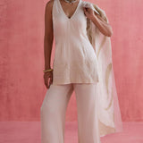 Shireen Ivory Jacket Set