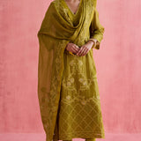 Khwaab Green Kurta Set