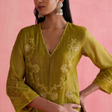 Khwaab Green Kurta Set