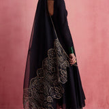 Gul Black Anarkali Set