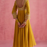 Afsana Mustard Anarkali Set