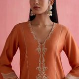 Rumi Orange Kurta Set