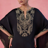 Zoya Black Kaftan Set