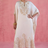 Zoya Ivory Kaftan Set