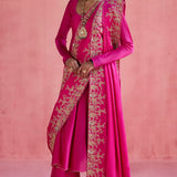 Devnaagri Nazara Fuchsia Khada Dupatta