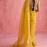 Zeba Mustard Saree Set